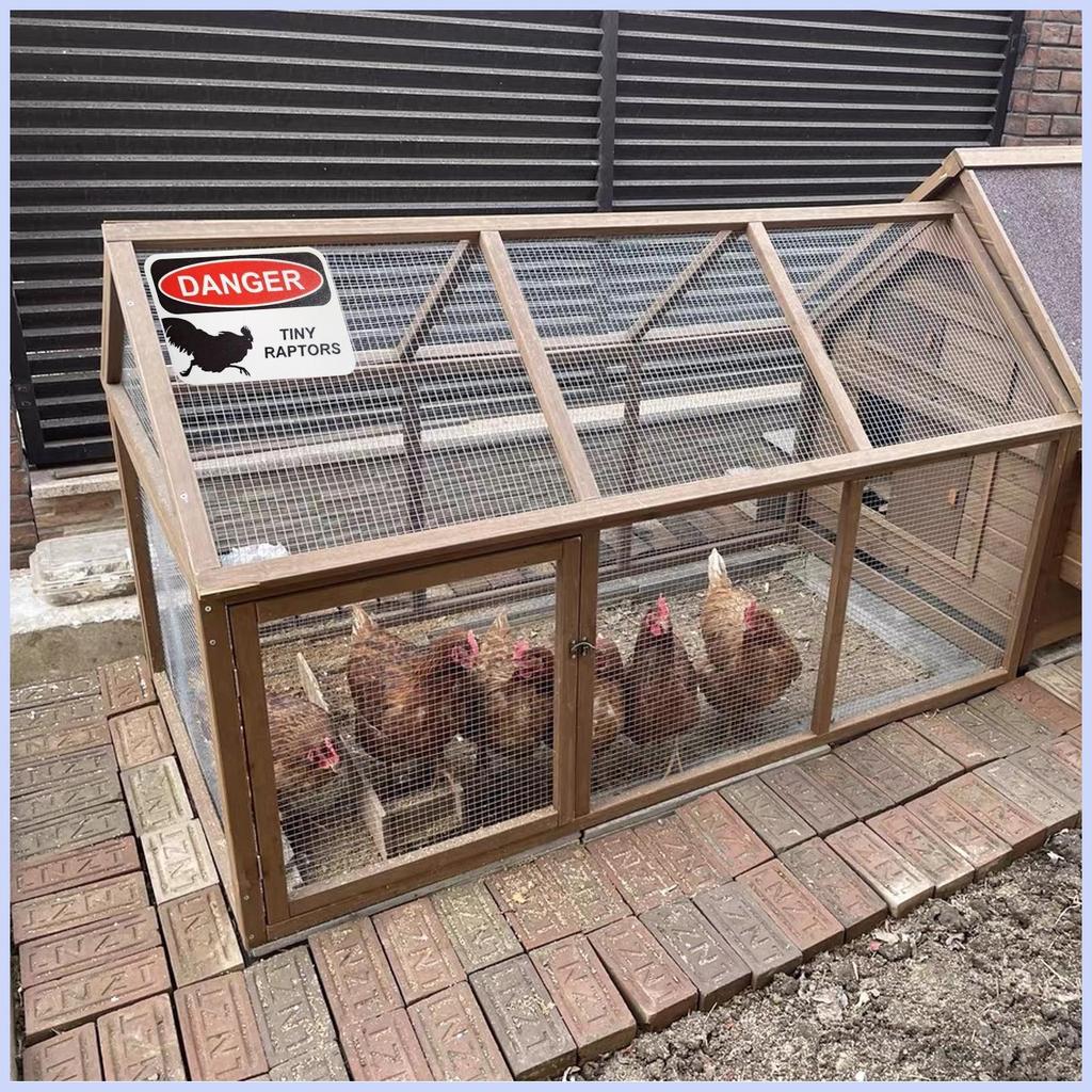 Caution Tiny Raptors Sign Hen House Sign 3D การพิมพ์ความแปลกใหม่ความสนใจตลกคําเตือน Raptors ตกแต่ง r