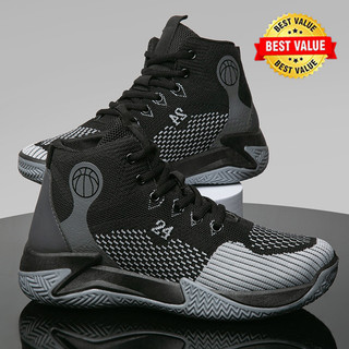 【Free Socks】New BASKETBALL Shoes for MEN STYLESPORTS Rubber Shoes Mesh Breathable Shoes Professional
