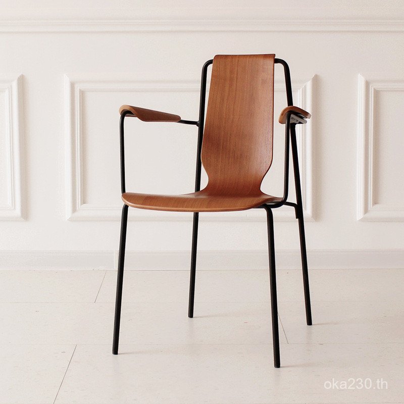 ออกแบบ Bentwood ที่เท้าแขนเก้าอี้รับประทานอาหารเก้าอี้ไม้ที่เป็นของแข็ง LOFT อุตสาหกรรม Cafe โต๊ะพนั