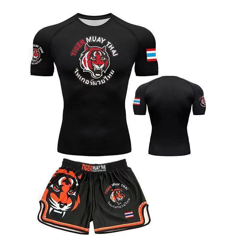 【Ready Stock】 MMA Fight UFC Comprehensive Fighting Boxing Muay Thai Clothing Sports Sanda Fitness Sh