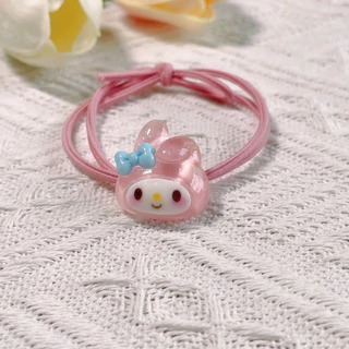 ยางรัดผมโปร่งใส Sanrio ออกแบบลายสนุกสนาน Cinnamoroll, Kuromi และ My Melody