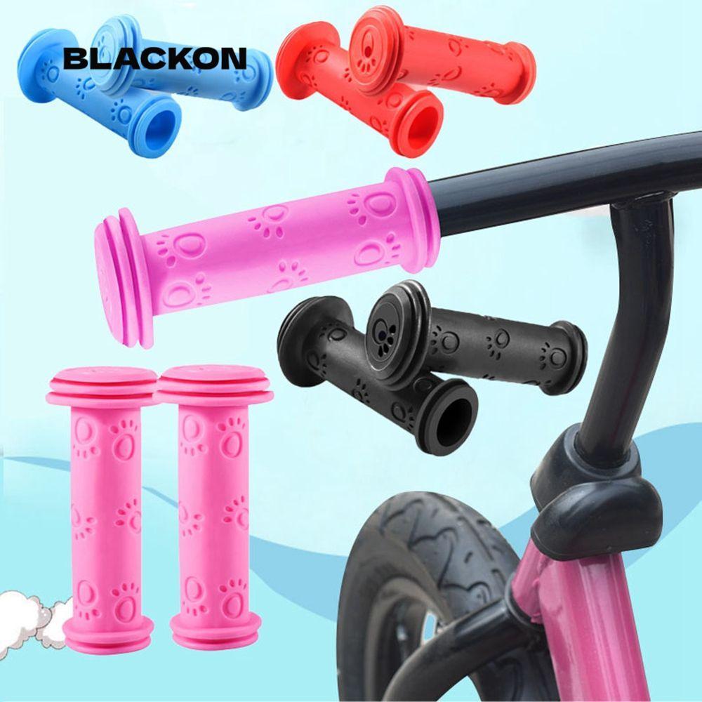 BLACKON กิ๊บแฮนด์บาร์แบบ_universal สีฟ้าและแดง ป้องกันการลื่นสำหรับจักรยานเด็ก