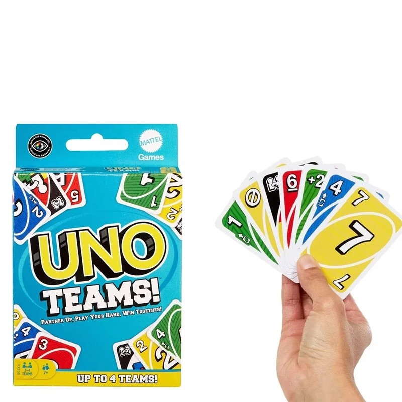 112 pcs ใหม่ Uno TEAMS เกมกระดานเกม UNO การ์ดตาราง Family Party Entertainment UNO เกมการ์ดของเล่นเด็
