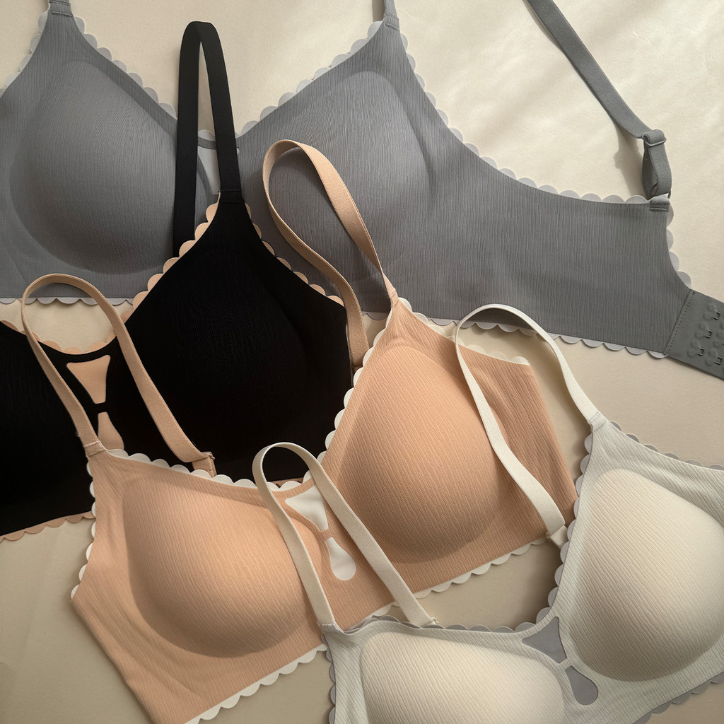 [C89] Wireless Soft Lift Breathable สบาย U-Shaped Beautiful Back Seamless ชุดชั้นใน