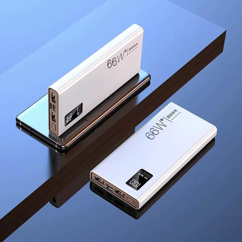 จานสี 50000mAh Portable Mobile Wireless Charger Cable Powerbank