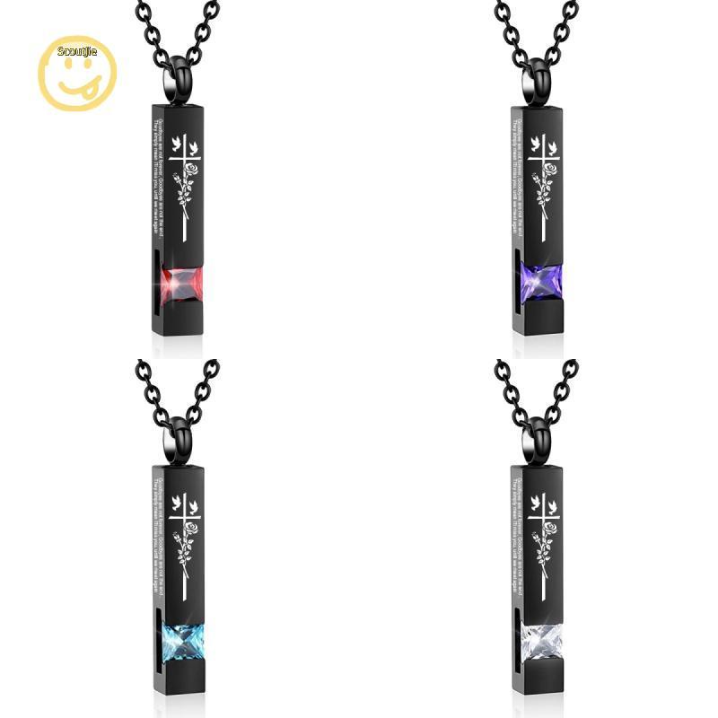 ScoutJie Simple ส่วนบุคคลสแตนเลสสัตว์เลี้ยง Urn สร้อยคอ Memorial Cremation Urn จี้สร้อยคอ Keepsake A