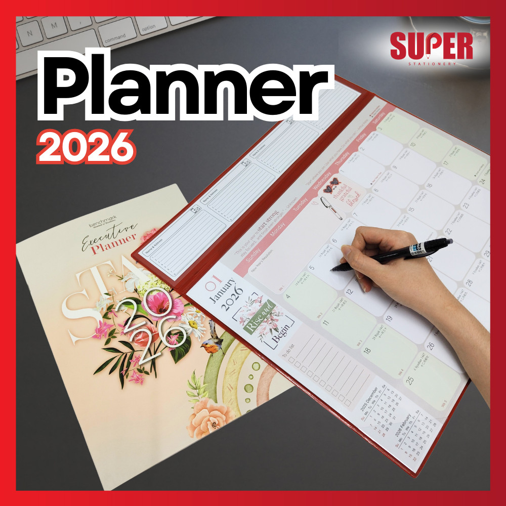[Super Stationery] 2026 Perancang Meja Table Planner Personal Desk Planner Office Planner PVC Planne