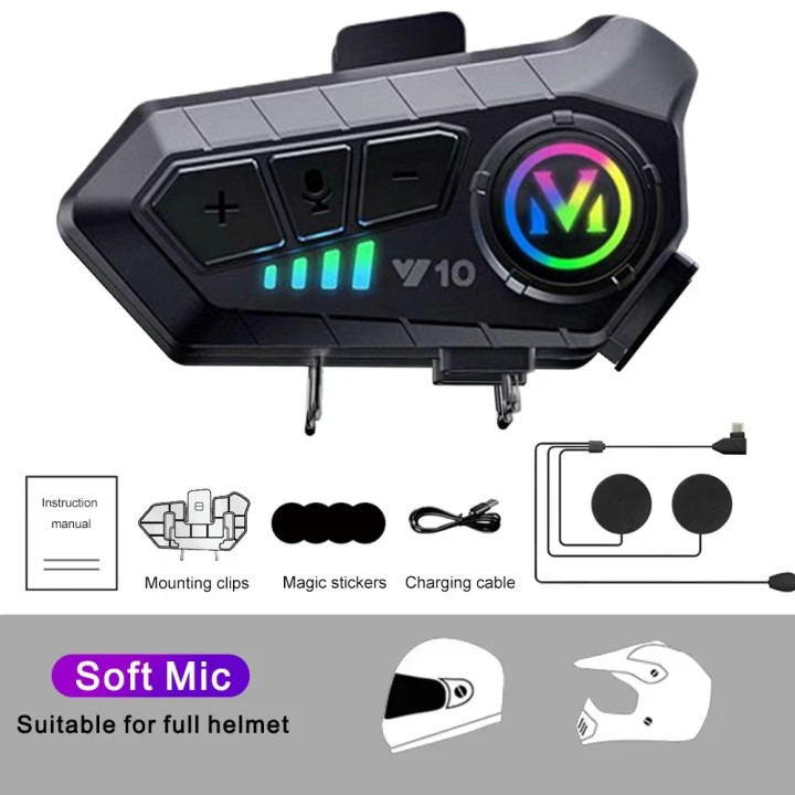 ชุดหูฟังบลูทูธหมวกกันน็อคหมวกกันน็อครถจักรยานยนต์กันน้ำชุดหูฟังบลูทูธคุณภาพเสียงไฮไฟ,กันน้ำ - รูปที่ 7