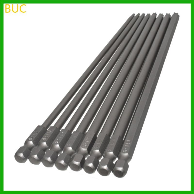 BUC 8 ชิ้นชุด 200 มม. 7 9 Torx หัวไขควง Bits Magnetic Hex ไขควง Bits