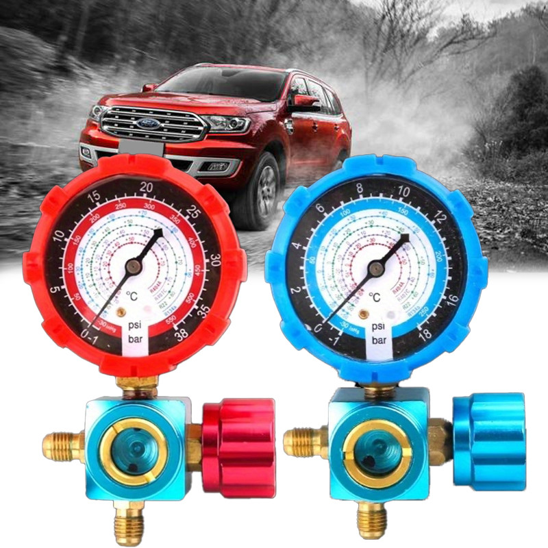 A/C Refrigerant ประกอบด้วย 1 Manifold Gauge เครื่องวัดความดัน Manifold Gauge เหมาะกับ R410A R22 R134