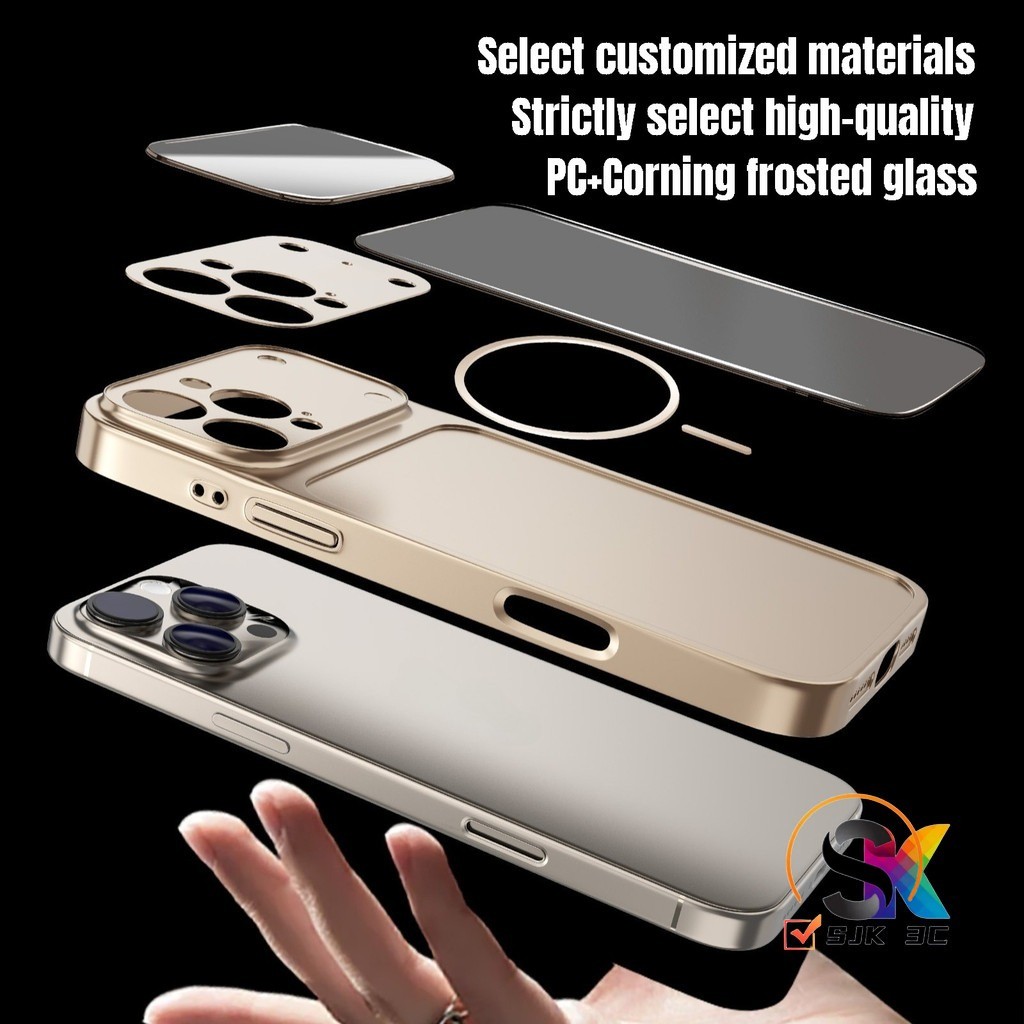 Luxury Matte Texture ทันทีเปลี่ยน 11 ถึง 17Promax เคสโทรศัพท์สําหรับ iPhone 17 16 15 14 13 Pro Max 12Promax เปลี่ยน 17 ProMax ปลอกแม่เหล็กกันกระแทกป้องกันกรณี - รูปที่ 4