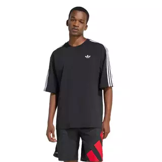 adidas ไลฟ์สไตล์ เสื้อยืดโอเวอร์ไซส์ ADICOLOR 3-STRIPES ผู้ชาย สีดำ KD4095