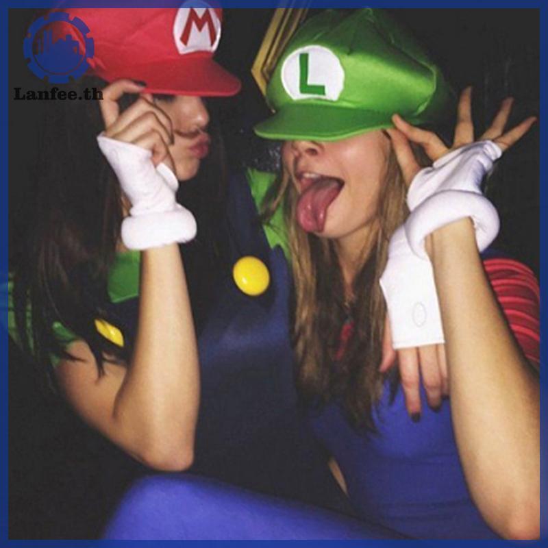 NFE อะนิเมะเกม Super Luigi Brothers คอสเพลย์หมวกผู้ใหญ่เด็กฮาโลวีนเครื่องแต่งกายอุปกรณ์เสริม N