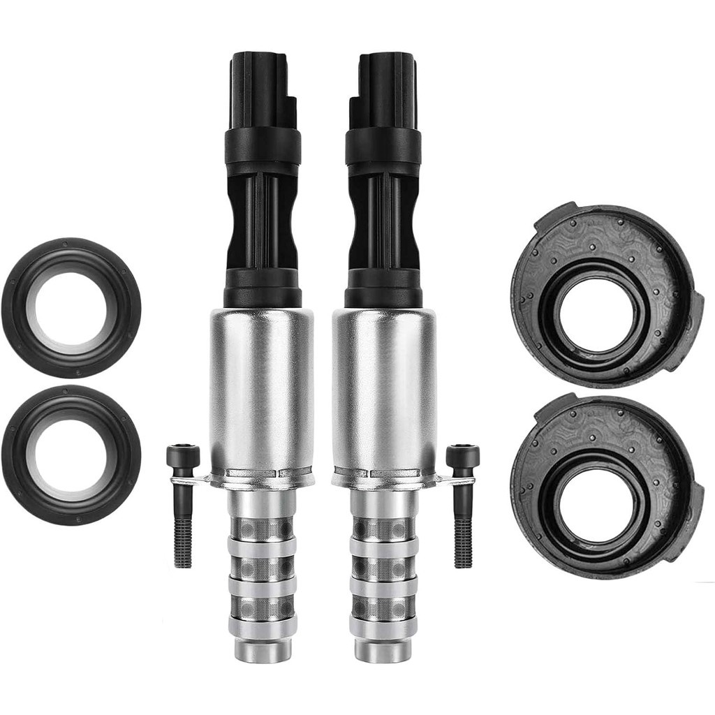 2PCS เครื่องยนต์ Variable Camshaft Timing Solenoid VVT ไอดีและไอเสียสําหรับ Ford Expedition Explorer