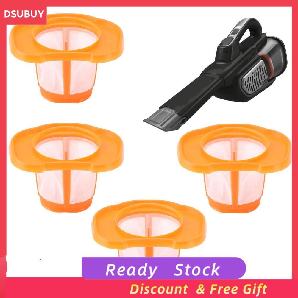 Dsubuy ชิ้นส่วนอะไหล่ตัวกรองเครื่องดูดฝุ่นที่ถอดออกได้ลดฝุ่น 4 ชิ้นสำหรับ HHVK515J00FF
