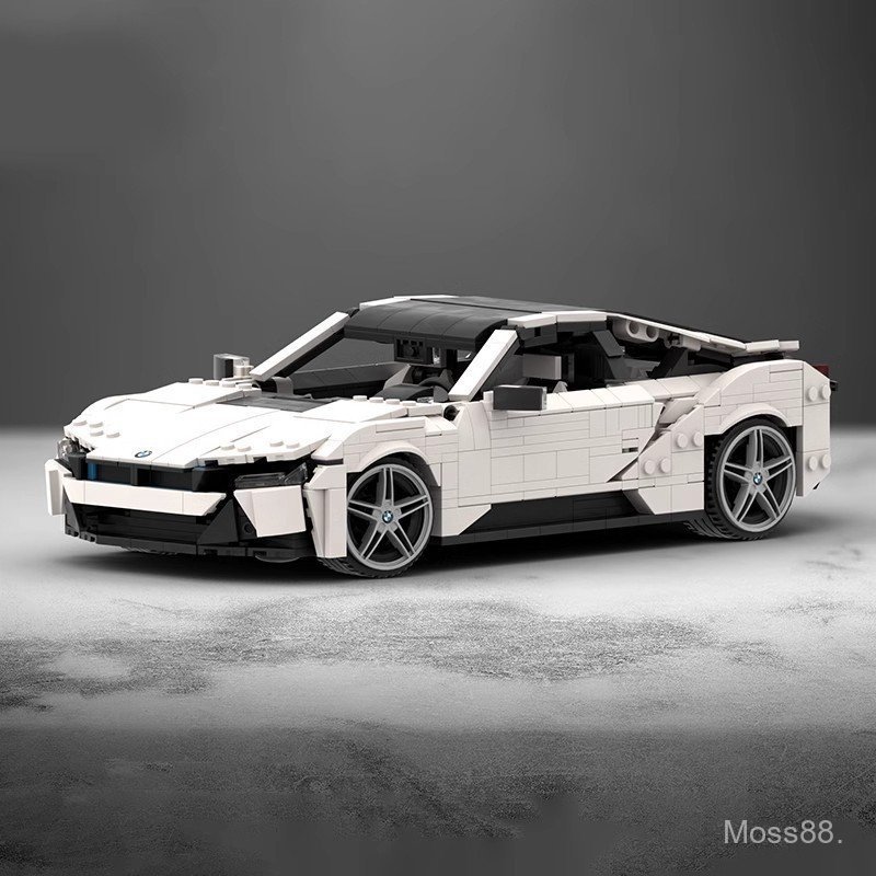 เข้ากันได้กับบล็อกตัวต่อในประเทศ MOC-148203BMW i8 Assembled Car Supercar Car Model Gift Jewelry