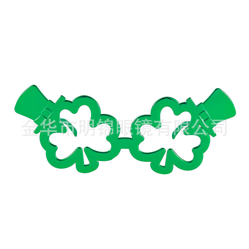 8 ️ ⃣ Irish Green Festival Clover Glasses Prom Funny Clover Glasses St. Patricks Day Party Glasses 2