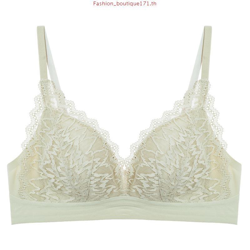 B'me เสื้อชั้นในมีโครง level 1 ฟองบาง รุ่น ME1C66 สีชมพูอ่อน สีน้ำตาลเข้ม (ลูกไม้ลาย Marie net Rose)