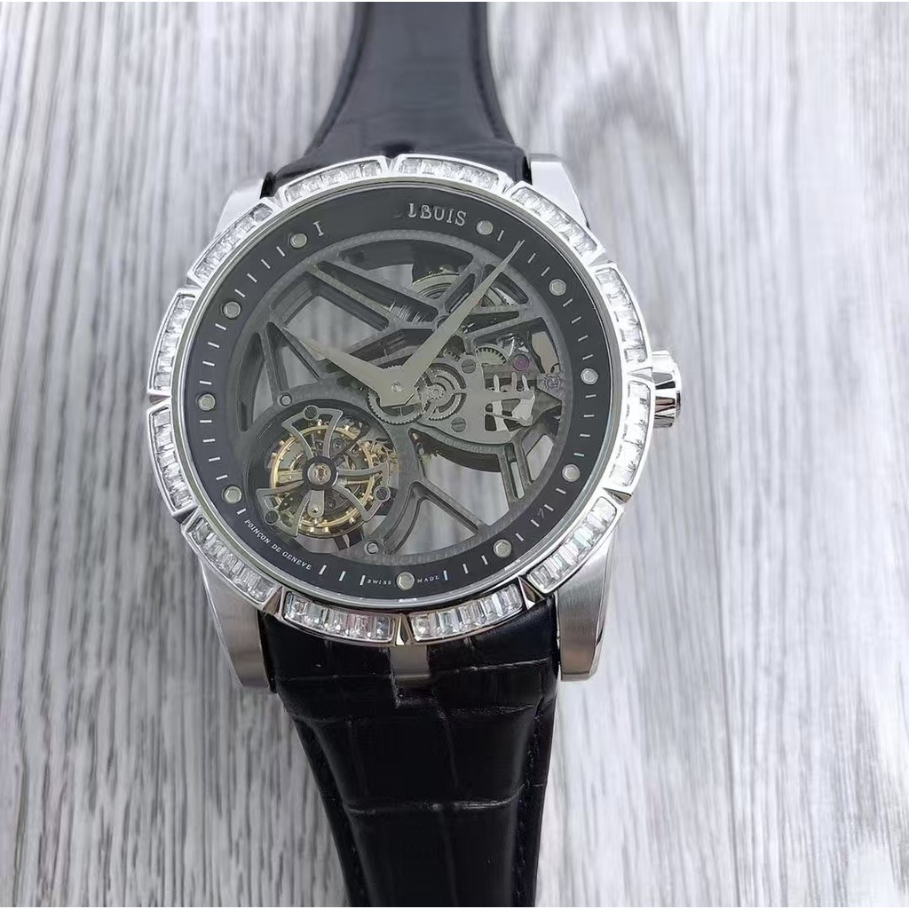 Arf Factory Top Quality Guest Mens Mechanical Watch Hollow Tourbillon กันน้ํา Mechanical