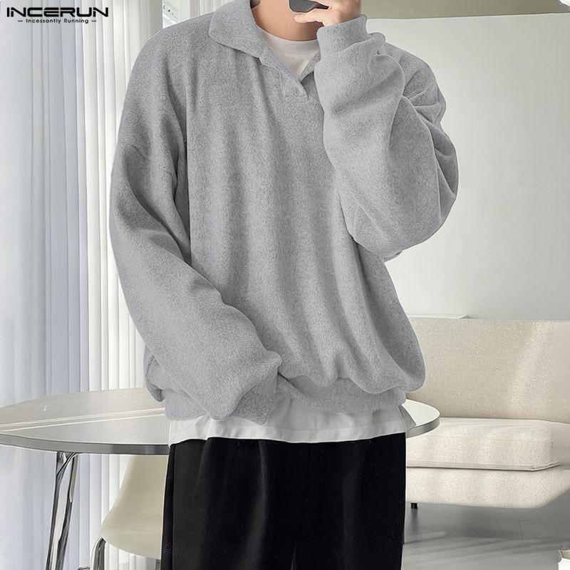 INCERUN เสื้อกั๊กลายคอปกสไตล์เกาหลีสำหรับผู้ชาย ดีไซน์สบายๆ เหมาะใส่วันธรรมดา - รูปที่ 4