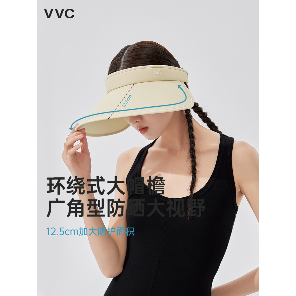 VVC หมวกกันแดด รุ่นใหม่ 2026 - ปีกกว้าง ทรงเปิดว่าง พับเก็บได้ UPF50+ ใส่เที่ยว ออกกำลังกาย หลายสีสวย