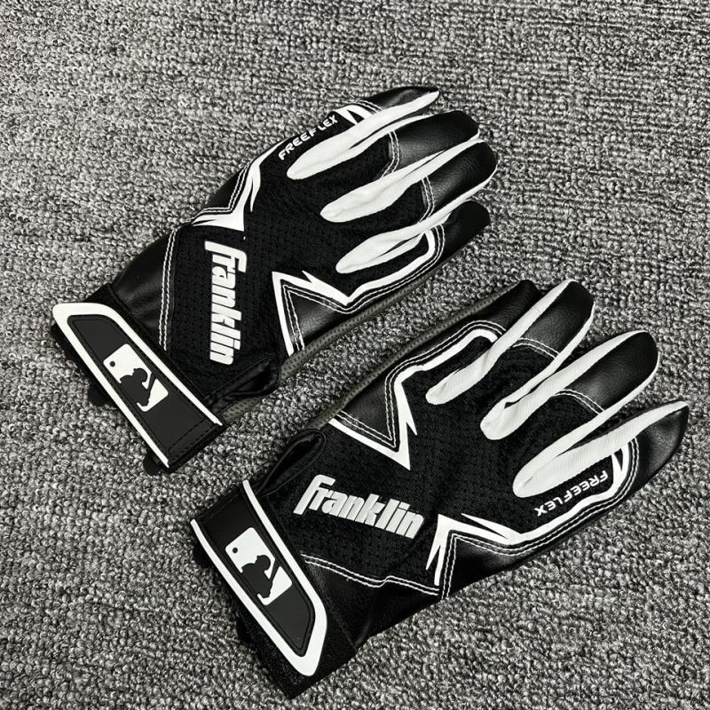 American Franklin Youth Ladies Baseball Softball Batting Gloves หนังเทียม Frisbee Gloves o