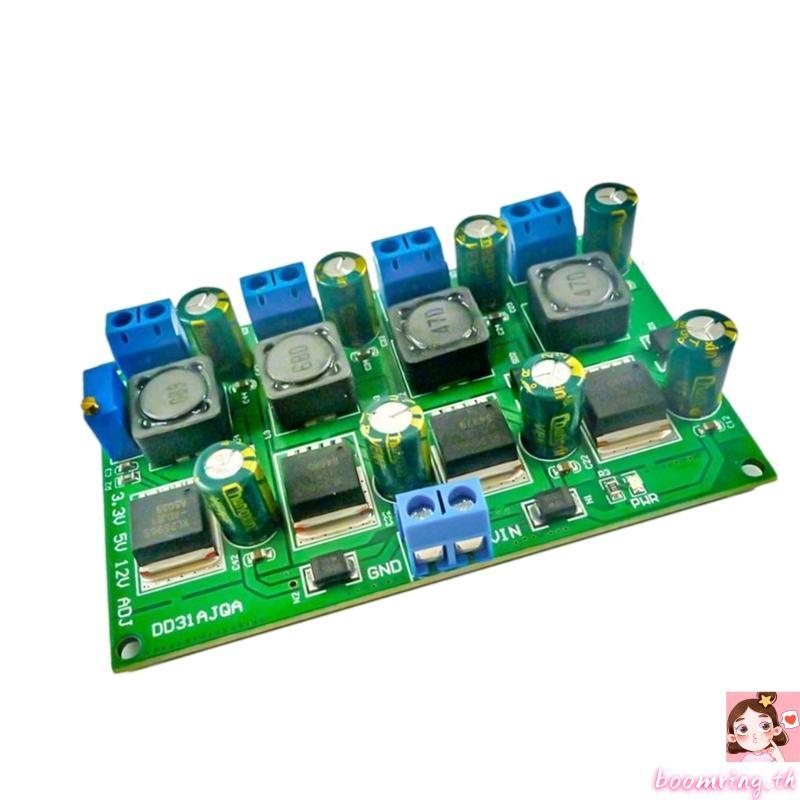 Boom 3A 4 ช่อง 3 3V 5V 12V Step Down Converter โมดูล Step Down Converter Board เปลี่ยนอะแดปเตอร์แปลง