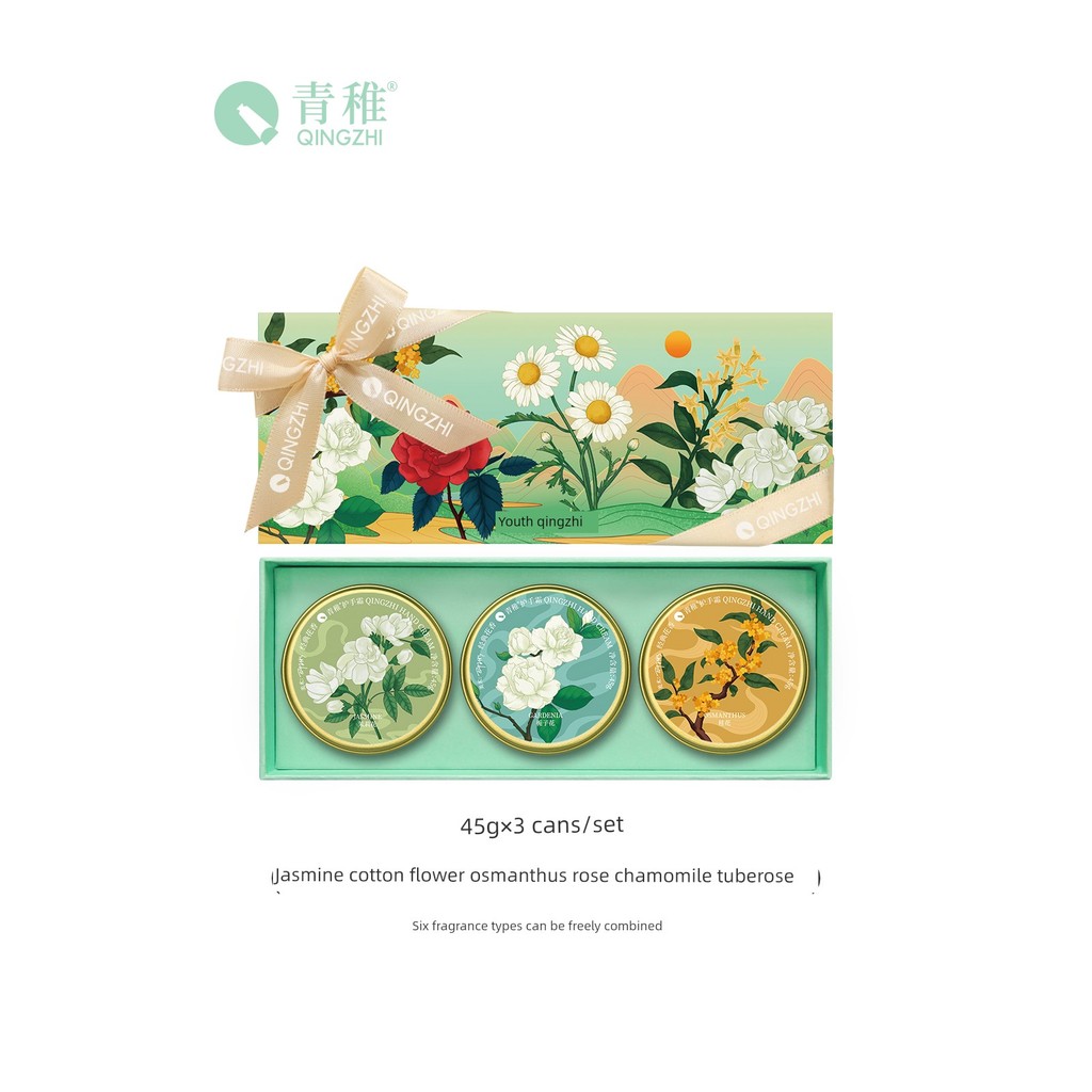 handcream แฮนด์ครีม ครีมทามือหนุ่ม qingzhi กลิ่นหอมดอกไม้คลาสสิกให้ความชุ่มชื้นมือพุดกลิ่นหอมกลางคืน