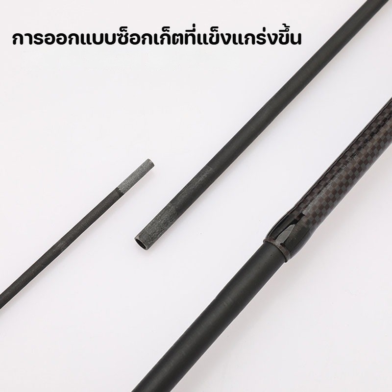 MGLคันเบ็ด คาร์บอนไฟเบอร์ ด้ามจับสบาย ด้ามจับสำหรับการแ 1.6/1.8/2.1/2.4 ม. เหมาะสําหรับการตกปลาทั้งน้ําเค็มและน้ําจืด - รูปที่ 7