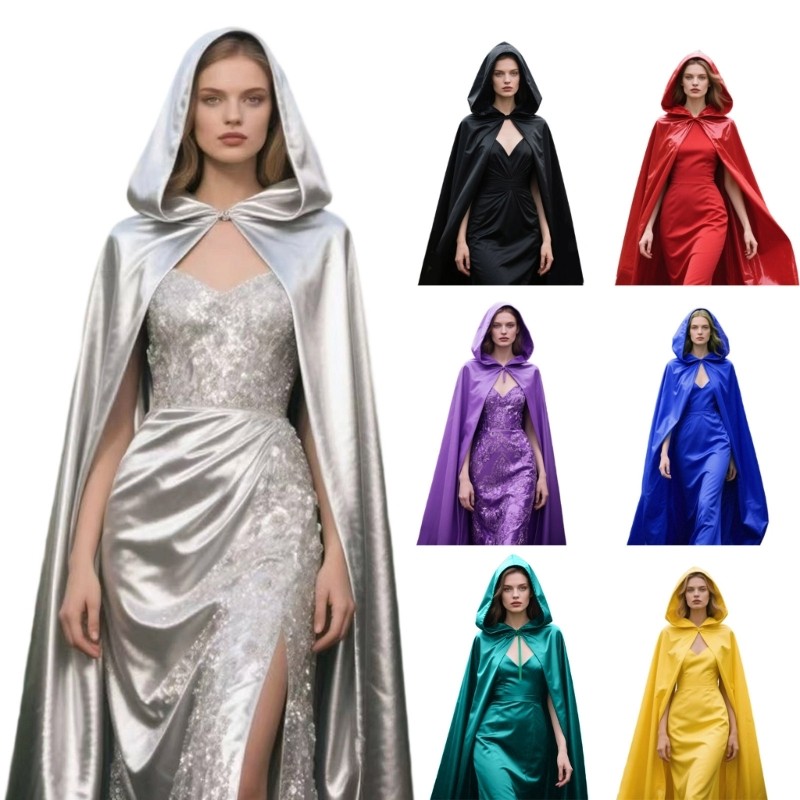 XI Gothic Themed Cloak สําหรับกิจกรรมคอสเพลย์น้ําหนักเบาโพลีเอสเตอร์ Cape Easy Movement