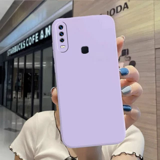 เคส For Vivo 1906 / 1901 / 1902 / 1904 / 1916 TPU YTCS เคสมือถือเรียบขอบตรงสีเดียว