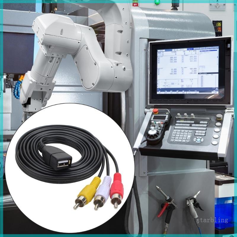 สายสัญญาณเสียง Star USB Female to 3RCA USB to 3RCA Male Splitter Adapter Cord