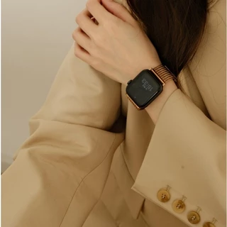 22 มม.หรูหราข้าวสาลีสแตนเลสนาฬิกาโลหะสําหรับ Xiaomi Redmi นาฬิกา 6 5 3 Active/Lite นาฬิกา 5 4 สายคล้องคอ for22 มม.หนัง Simple