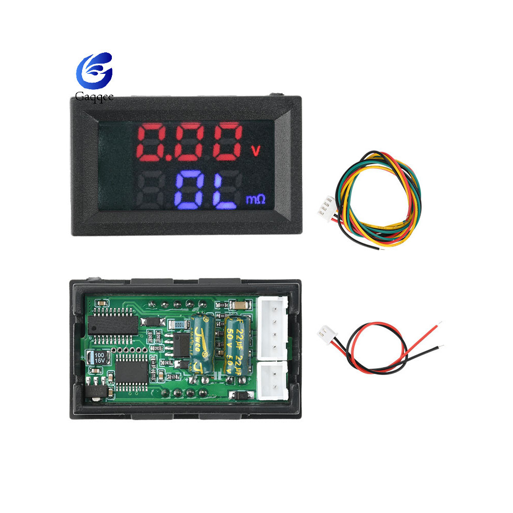 VR452 เครื่องทดสอบความต้านทานภายในจอแสดงผลคู่ 0.56 นิ้ว LED 0-999mΩ ช่วง