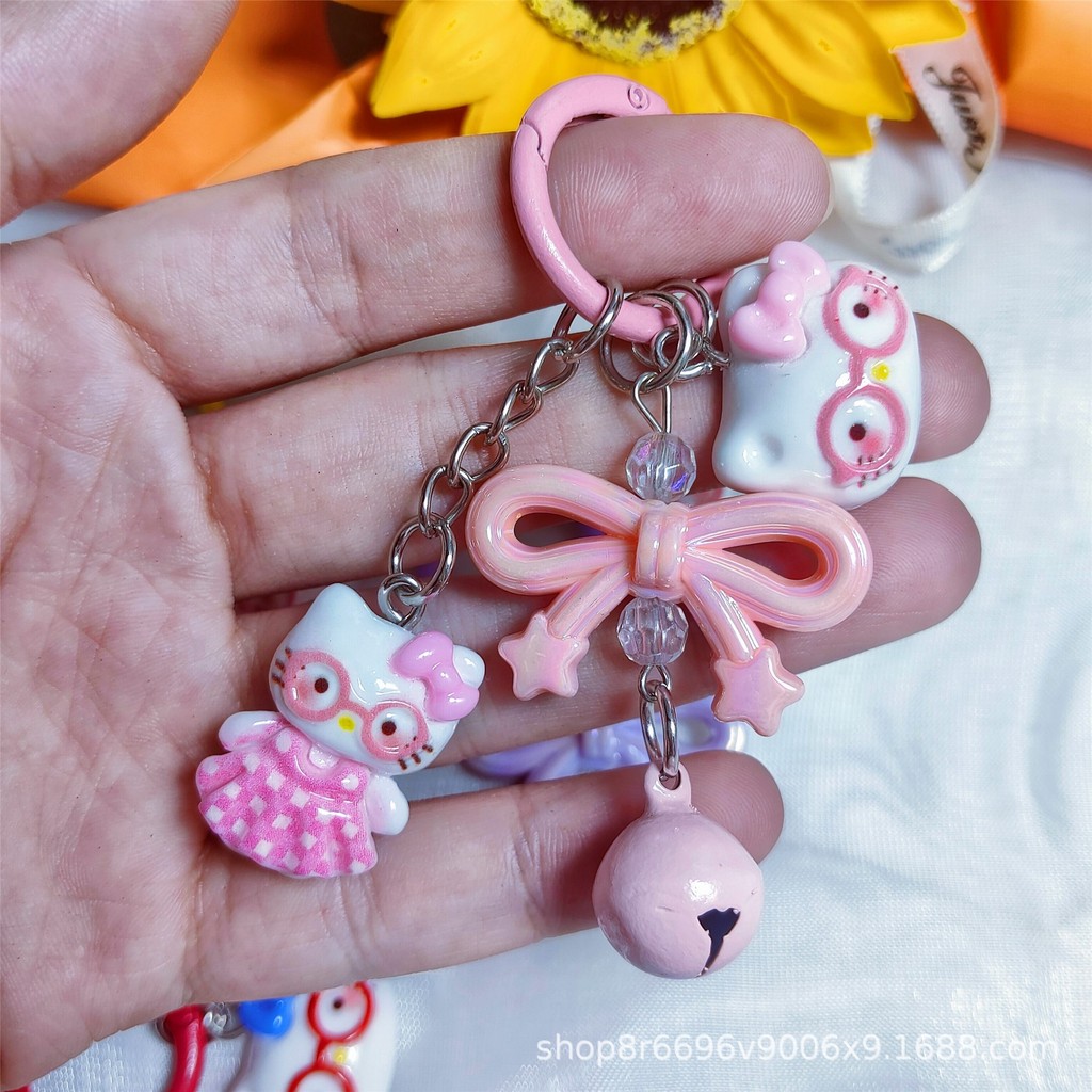 Creative สีสัน KT จี้พวงกุญแจ DIY พวงกุญแจรถตกแต่งกระเป๋าเป้สะพายหลังอุปกรณ์เสริม - รูปที่ 5