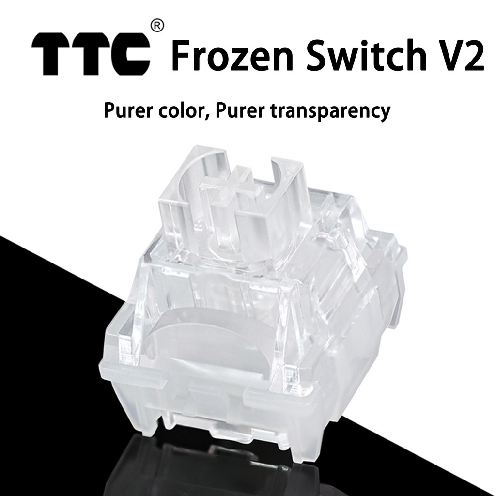 TTC Frozen Switch V2 คีย์บอร์ดแบบกลไก Silent Mute Linear Switch 39g 3 Pins RGB โปร่งใส