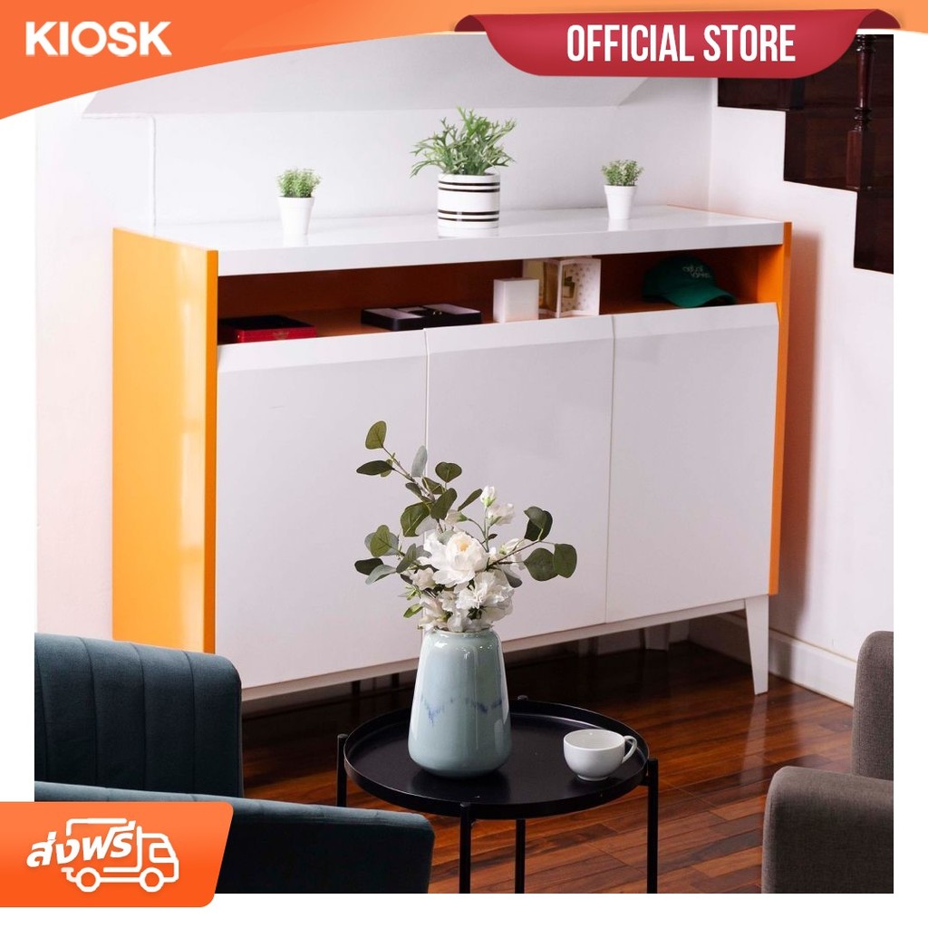 [จัดส่งพร้อมติดตั้งฟรี] KIOSK ตู้โชว์ SLIK 3บานเปิด ขนาดW147.5 cm.* H112 cm. * D44 cm.