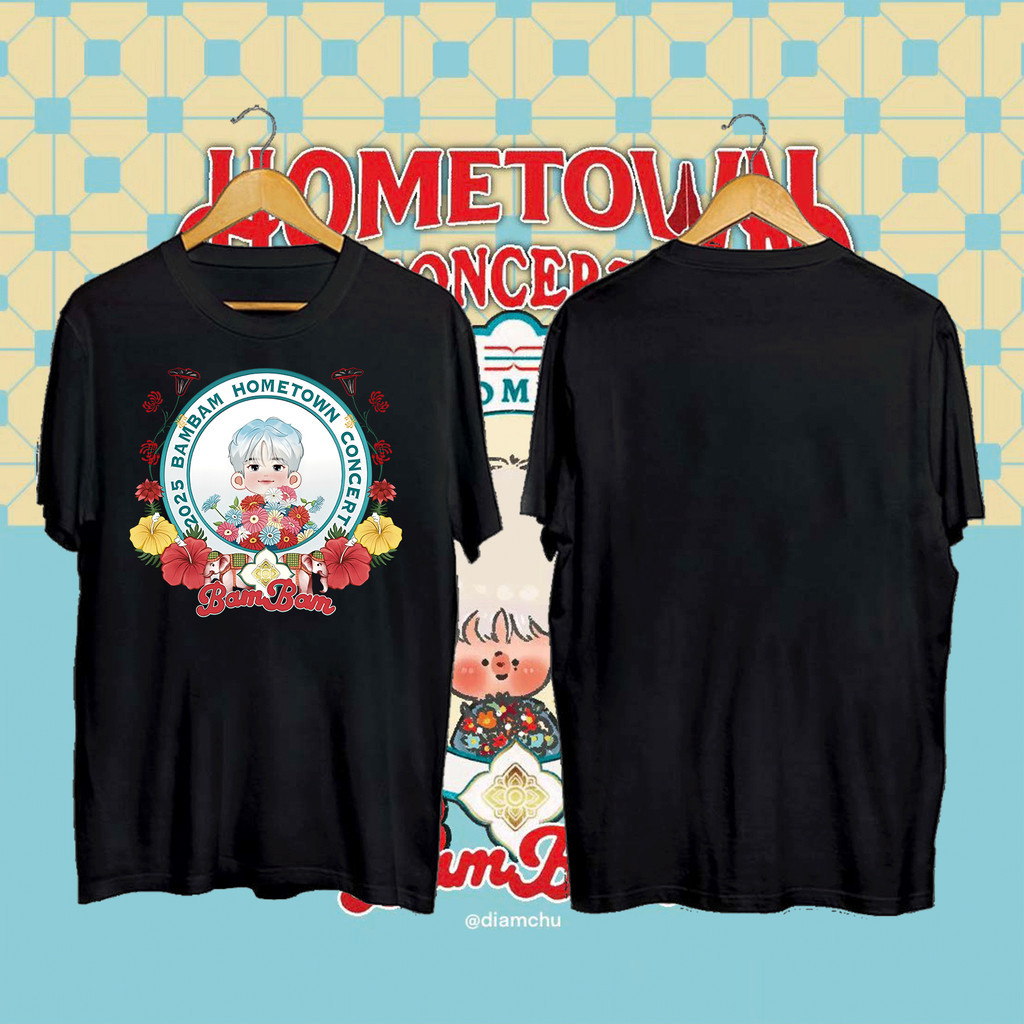🥐 รุ่นใหม่ เสื้อยืด : BamBam เสื้อยืด 2025 BamBam HOMETOWN Concert in Bangkok ขนาด