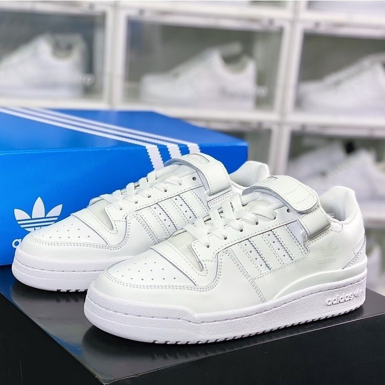 Adidas เครื่องมือต่ําสามสีขาวลําลองยางกีฬารองเท้าสเก็ต unisex รองเท้าผ้าใบสําหรับผู้ชายผู้หญิง fy775