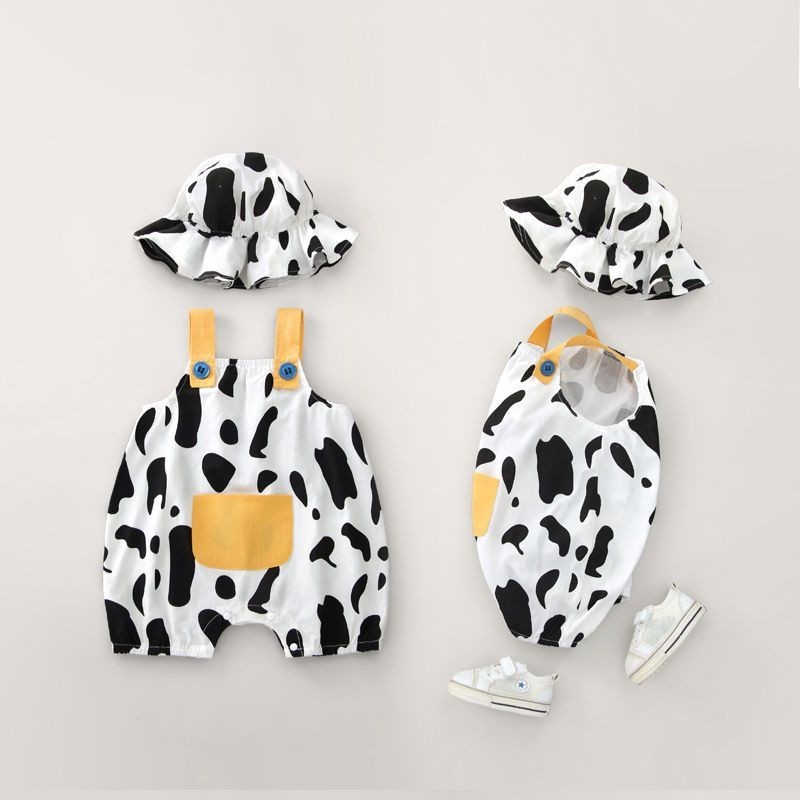 婴儿连体衣夏季薄款纯棉新生可爱男女宝宝衣服防晒帽子超萌哈衣Baby's Summer Thin Pure Cotton Newborn Cut 9m4JcToZuY1128