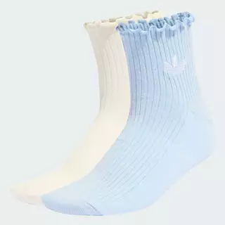 adidas ไลฟ์สไตล์ ถุงเท้าความยาวสี่ส่วนแต่งระบาย Unisex สีน้ำเงิน KD8368
