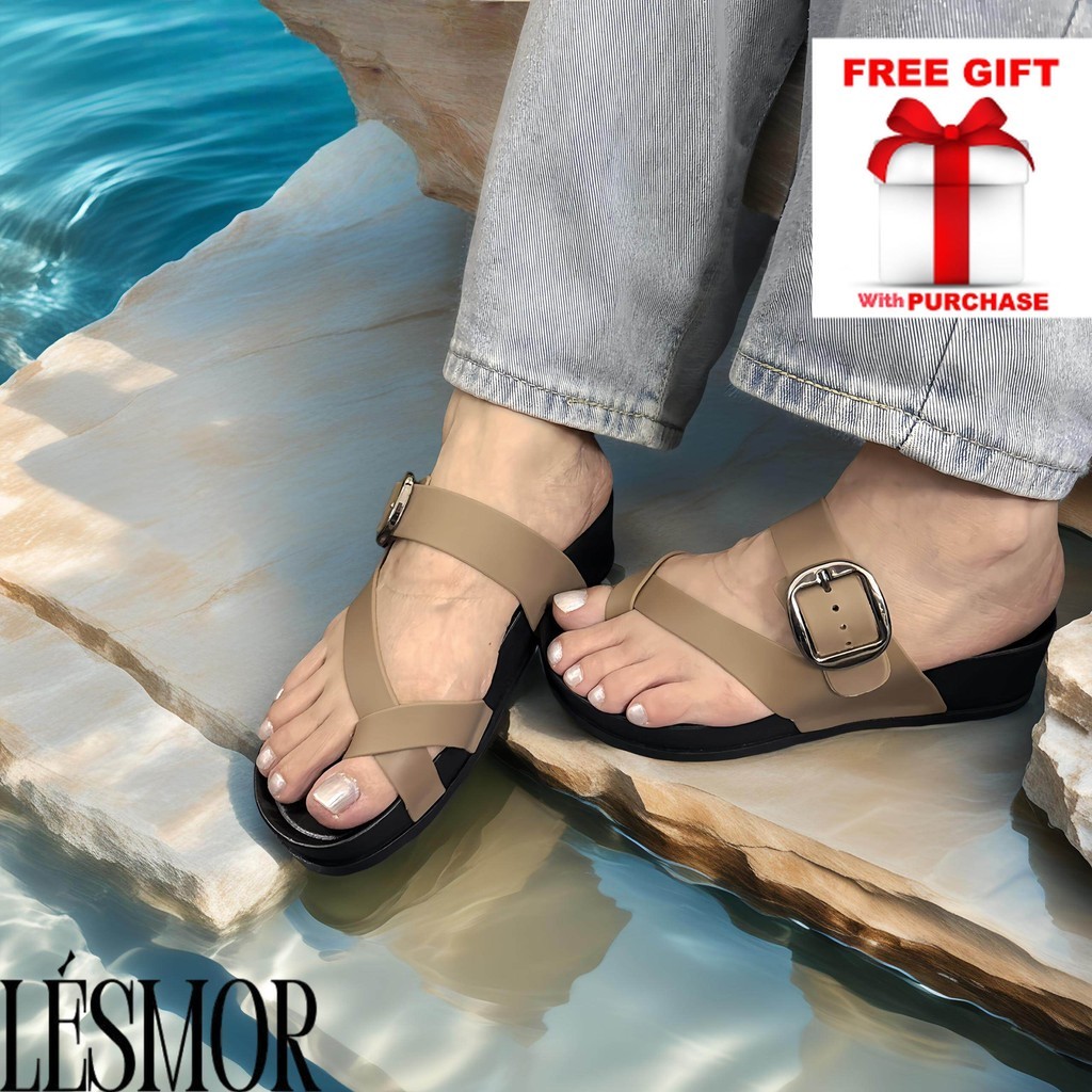 Ber.kin รองเท้าแตะแบบหัวเข็มขัดแบบปรับได้ 5 ซม. รองเท้าแตะผู้หญิง