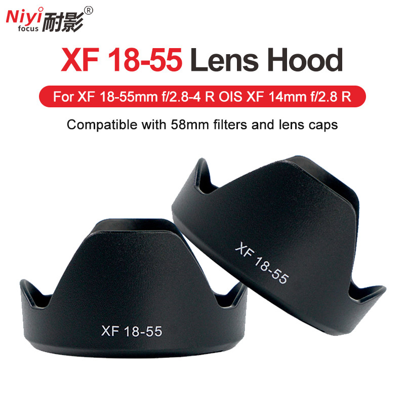NIYI Fuji XF 18-55 กลีบเลนส์สําหรับ Fuji XF 18-55 มม.f/2.8-4 R OIS XF14 มม.f2.8 R XT20 XE2 XA3 XT2 X