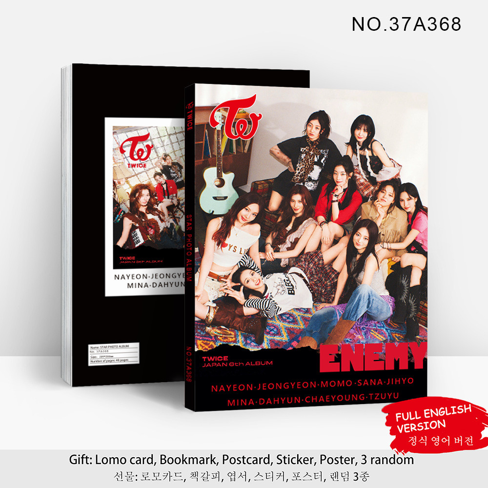 Star Big Photo Album TWICE อัลบั้มใหม่ ENEMY อัลบั้มรูปนิตยสาร Lin Nalie Sun Chaeyoung Photocard