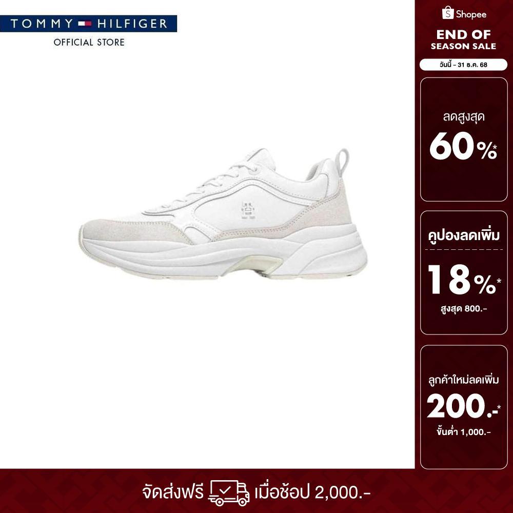 Tommy Hilfiger รองเท้าผ้าใบ ผู้หญิง รุ่น FW0FW08840 YBR - สีขาว