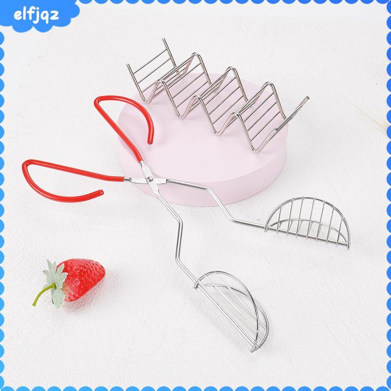 [elfjqz] อุปกรณ์ครัวสแตนเลส Taco Shell ครัวกด Taco สําหรับฉลอง