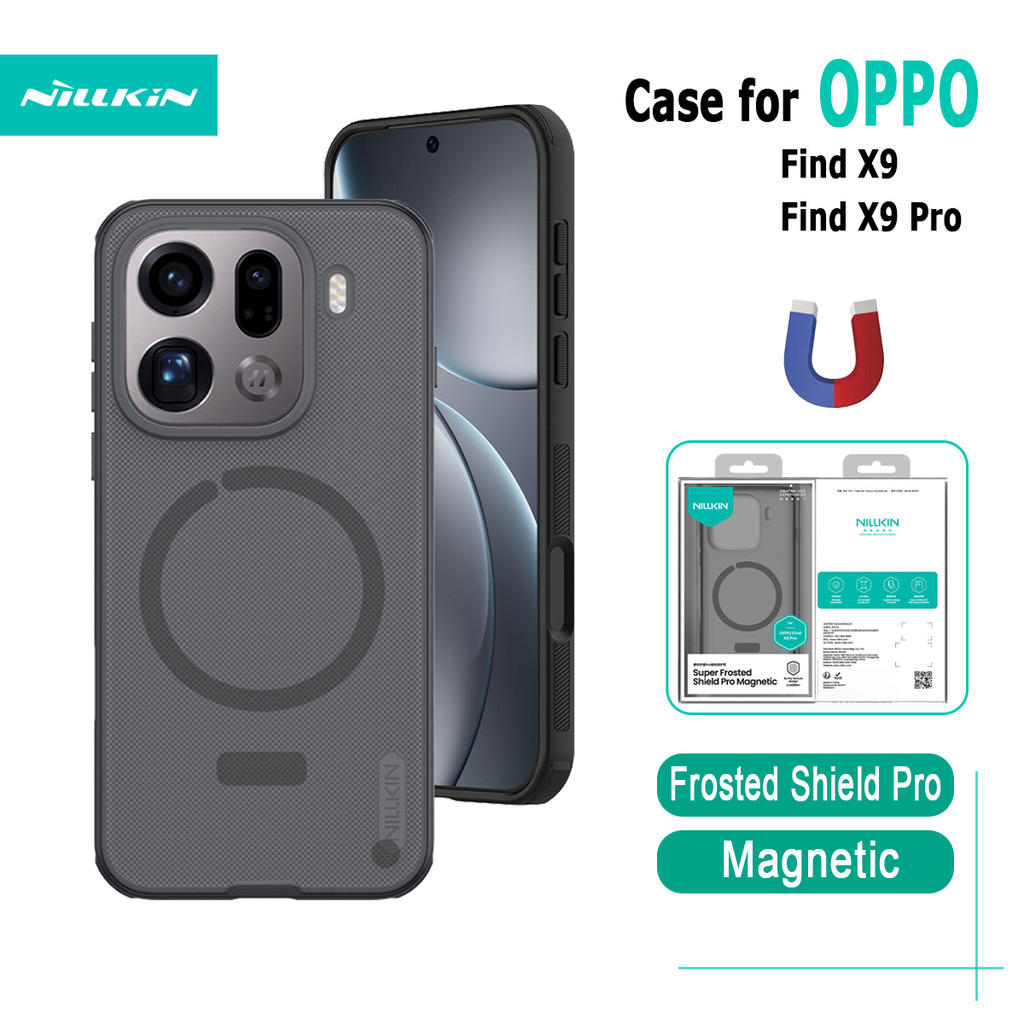 เคสโทรศัพท์แม่เหล็กสําหรับ OPPO Find X9 Pro X9 กรณี Nillkin Frosted Ultra Thin Anti ลายนิ้วมือฝาครอบป้องกันการตก