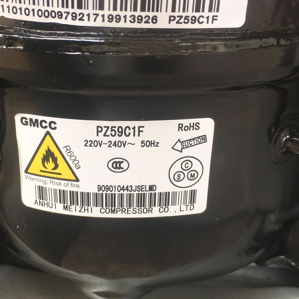 คอมเพรสเซอร์ตู้เย็น Midea-Toshiba (GMCC) รุ่น PZ53 / PZ59E1HL / SZ59C1J / SZ90E1J / PZ65E1B(H) / PZ7