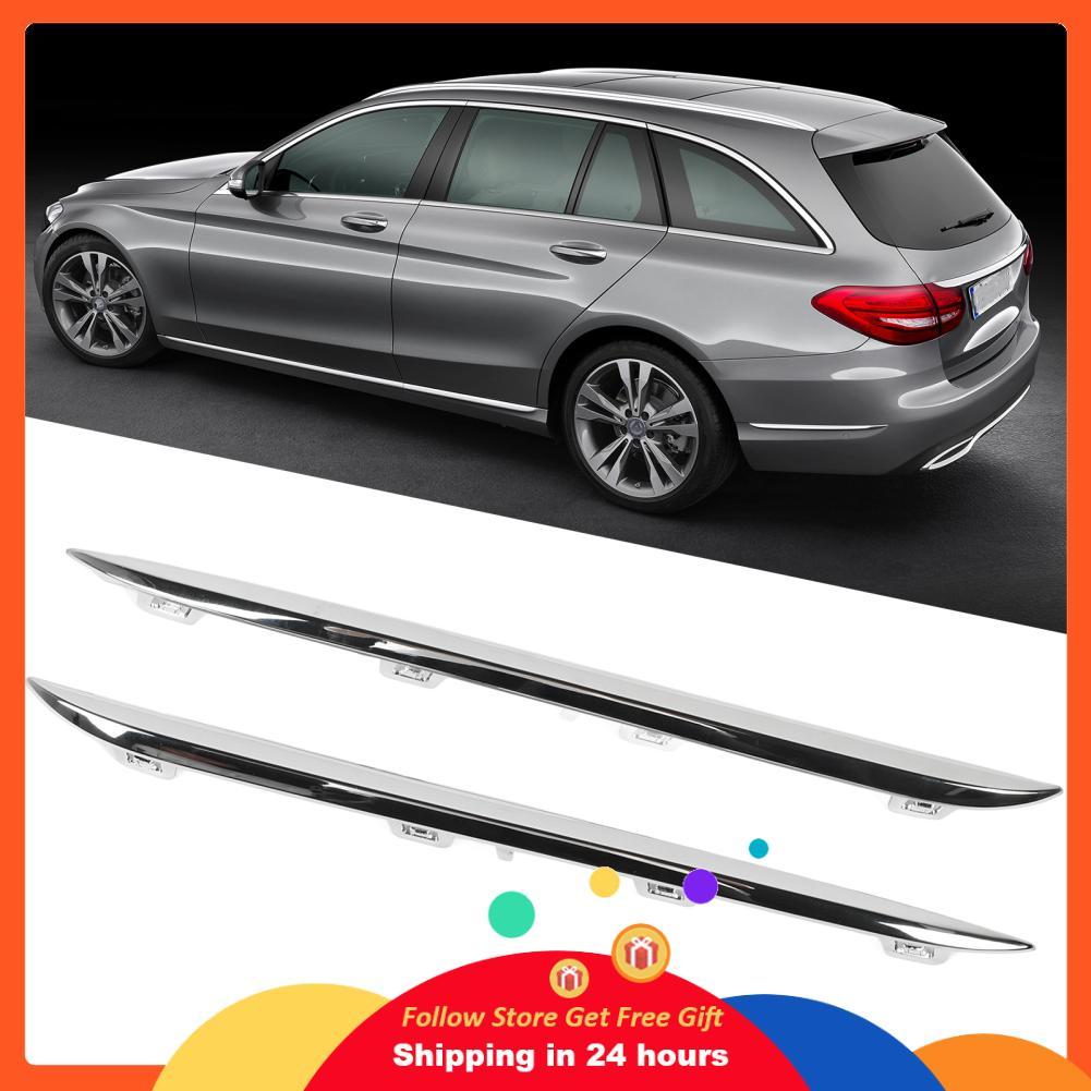 Honglai Honglai กันชนด้านหลังด้านข้าง Trim 205 885 0621 2 ชิ้นป้องกันรอยขีดข่วนหาง Perfect Fit สำหรั