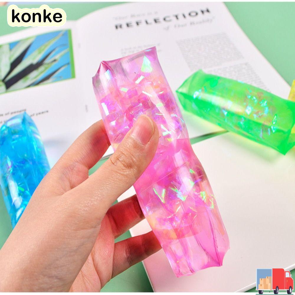 KONKE Water Snake Fidget Toys, Bright Colours Squishy Sensory Water Wiggler Toy, ไม่สามารถถือลื่น Tr
